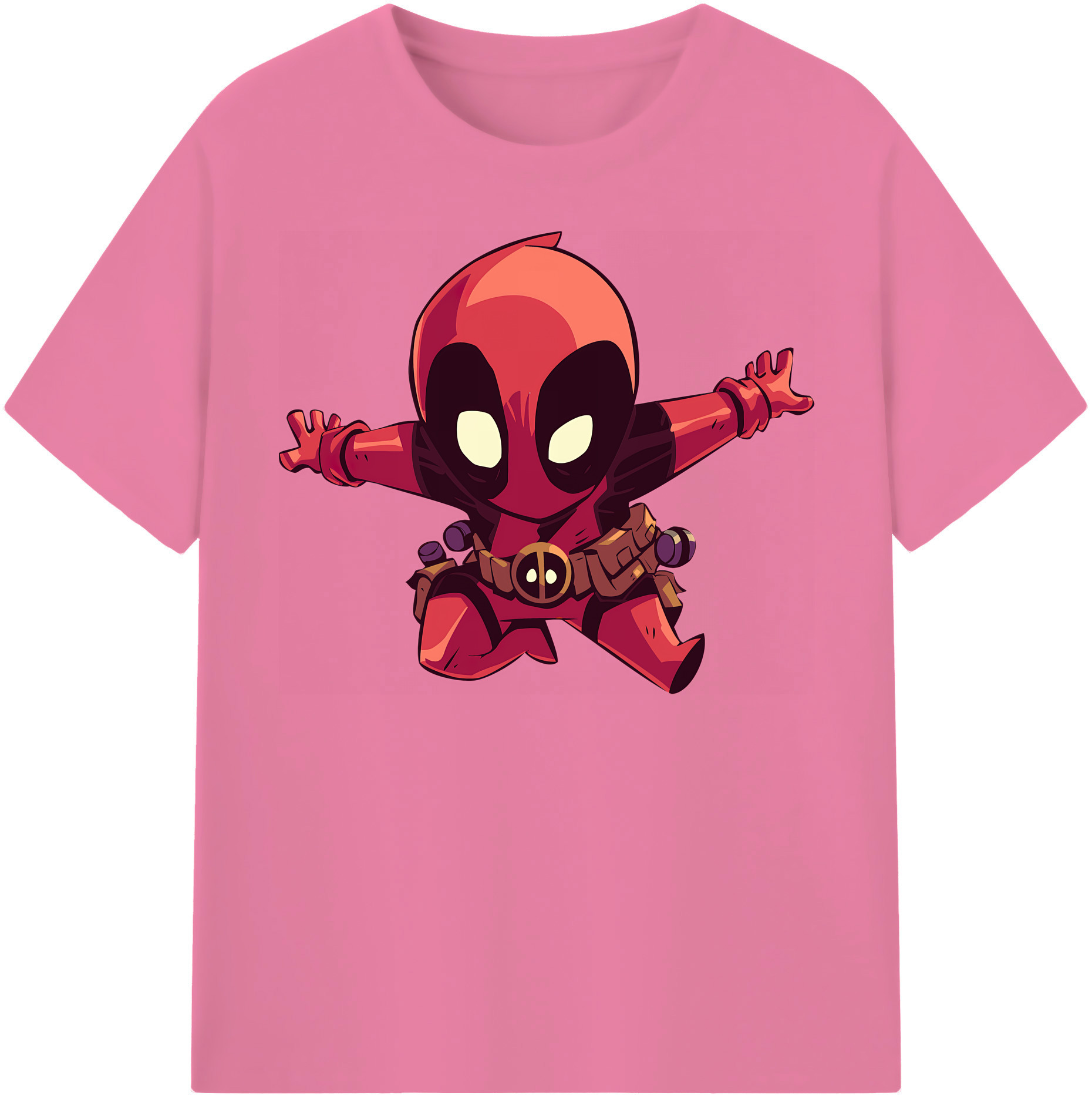 （画像用） Deadpool デッドプール 綿100％半袖Tシャツ（フロントプリント）